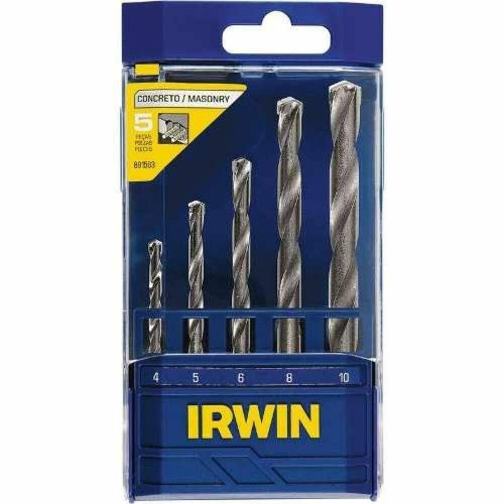 Kit Brocas Irwin para Concreto 5 Peças