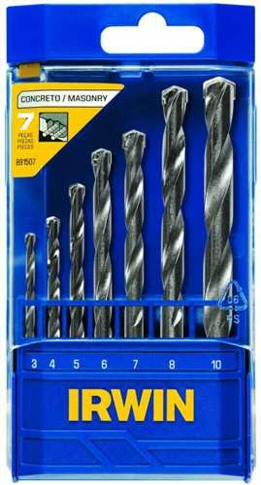 Kit Brocas Irwin para Concreto 7 Peças