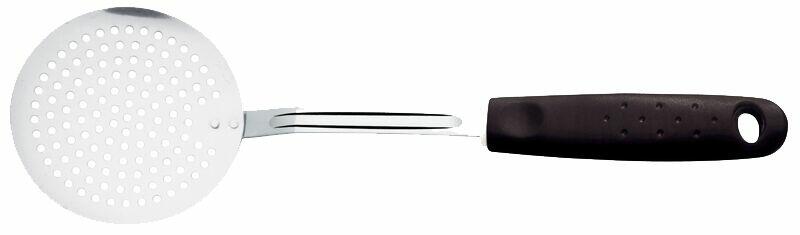 Espumadeira Utilita 38cm Inox Preto Tramontina