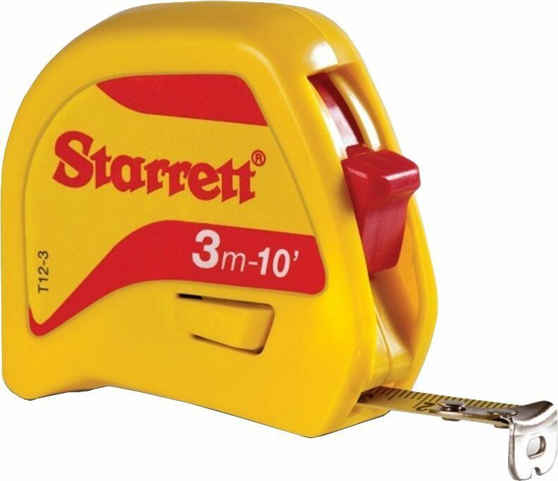 Trena de Aço 3m com Trava Amarela Starrett