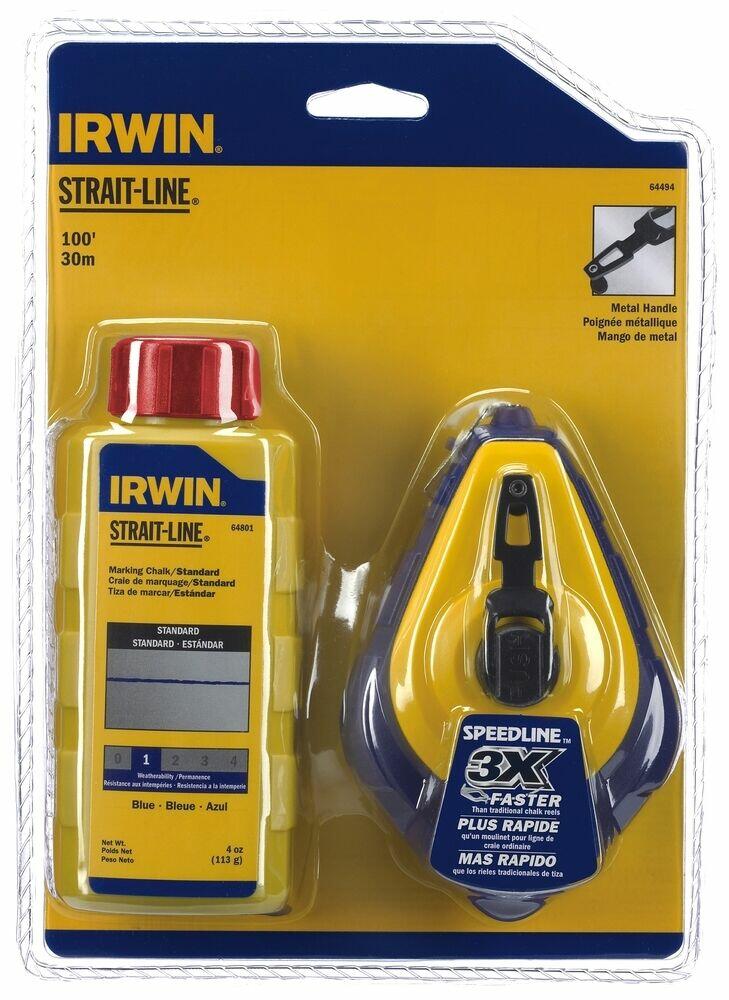 Kit de Giz de Linha 30m Irwin Vermelho