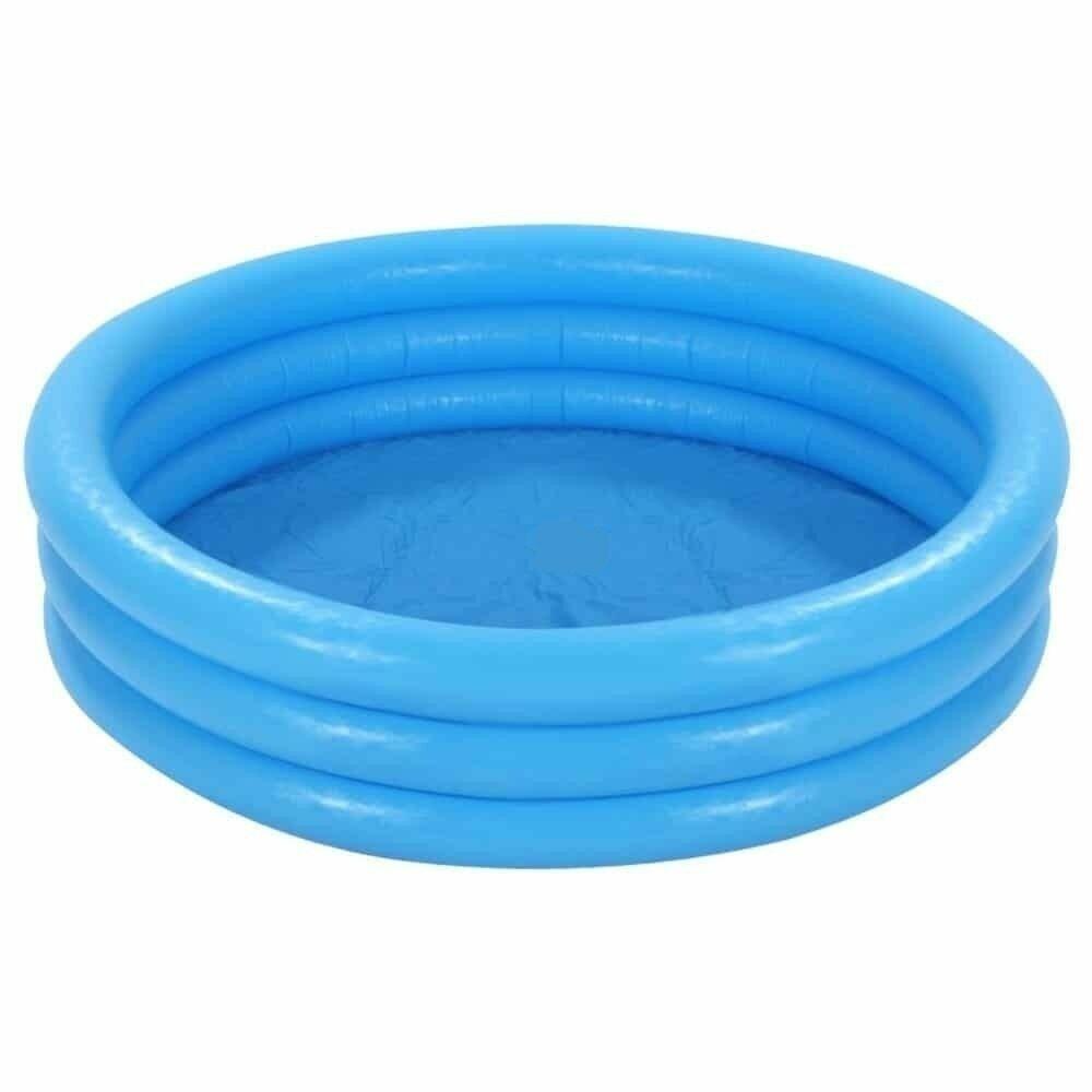 Piscina Inflável Infantil Cristal 132L Azul Intex