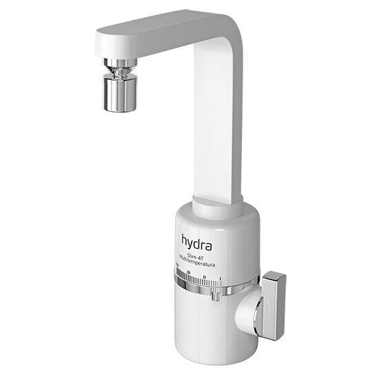 Torneira Elétrica Slim para Mesa 4 Temperaturas 5500W Branca Hydra