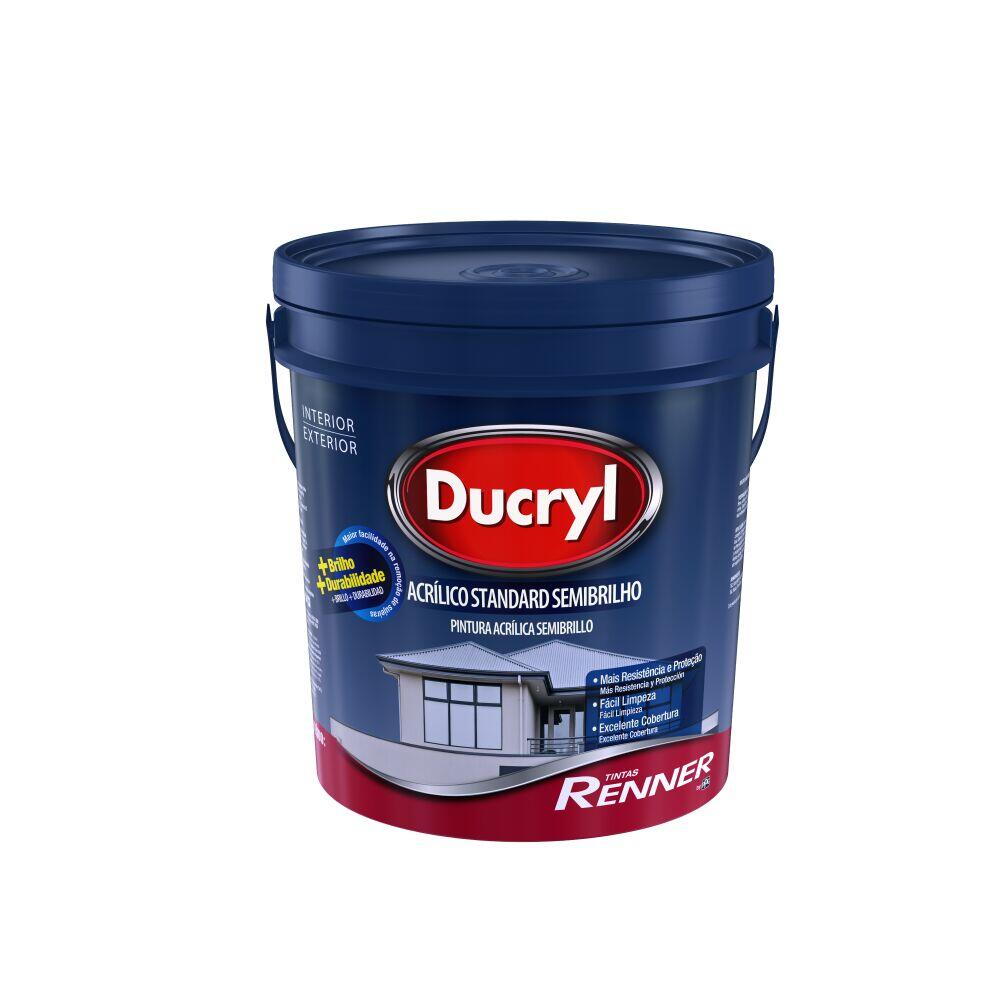 Tinta Ducryl Standard Semibrilho 18L Branco Renner