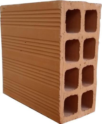 Tijolo Cerâmico 9x19x19cm 8 Furos Cerâmica Guarani Somente Retira Loja - Não ativar