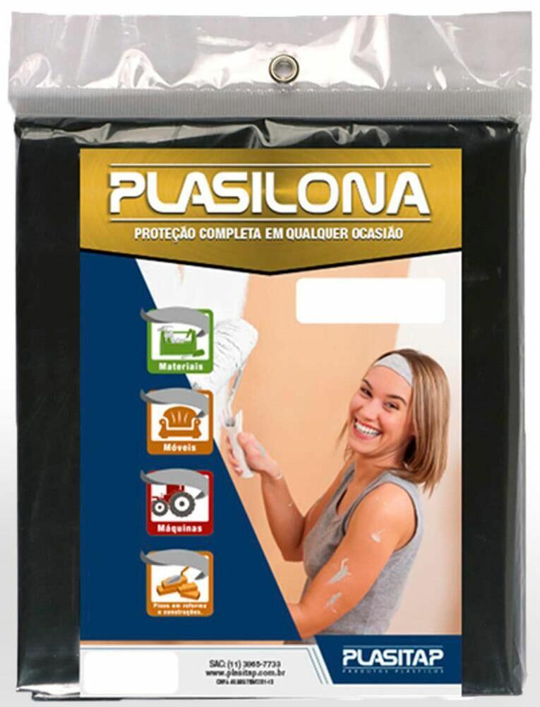 Lona Plasitap 4x4m Preta
