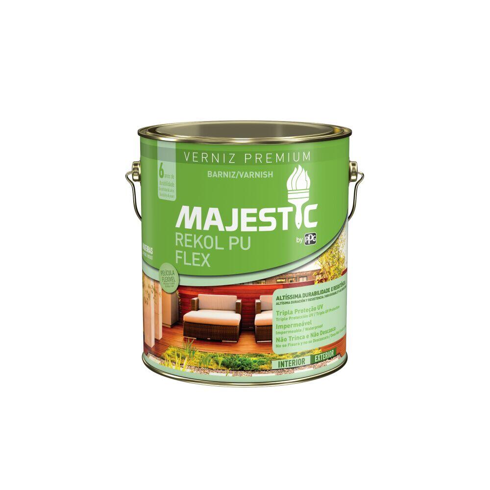 Verniz Majestic Rekol PU Flex Premium 3,6L Imbuia Brilhante Renner