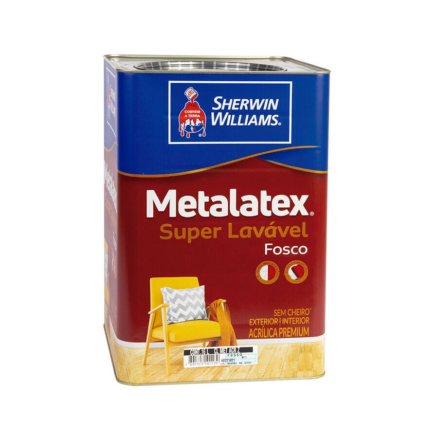 Tinta Sherwin Williams Metalatex Premium 18L Branco Gelo Fosco