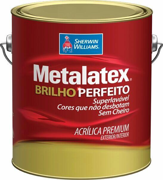 Tinta Sherwin Williams Metalatex Brilho Perfeito Premium 3,6L Branco Semibrilho