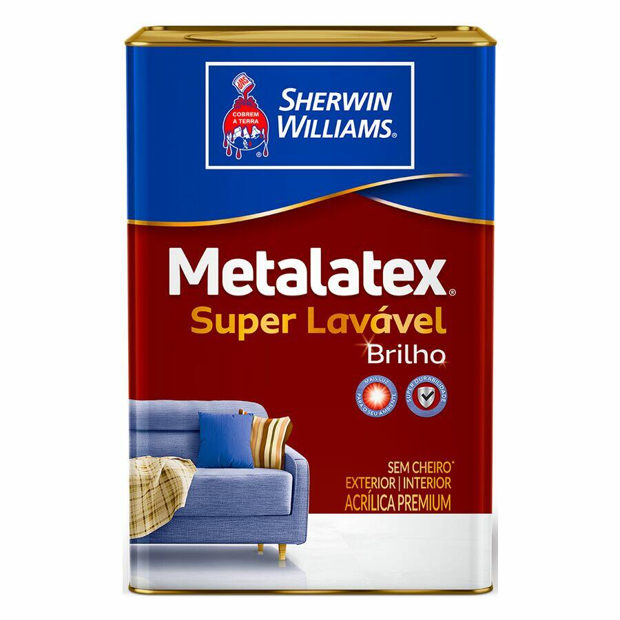 Tinta Sherwin Williams Metalatex Brilho Perfeito Premium 18L Branco Semibrilho
