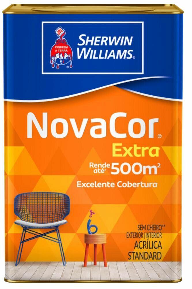 Tinta Novacor Standard Acrílica 18L Branco Fosco Sherwin Williams