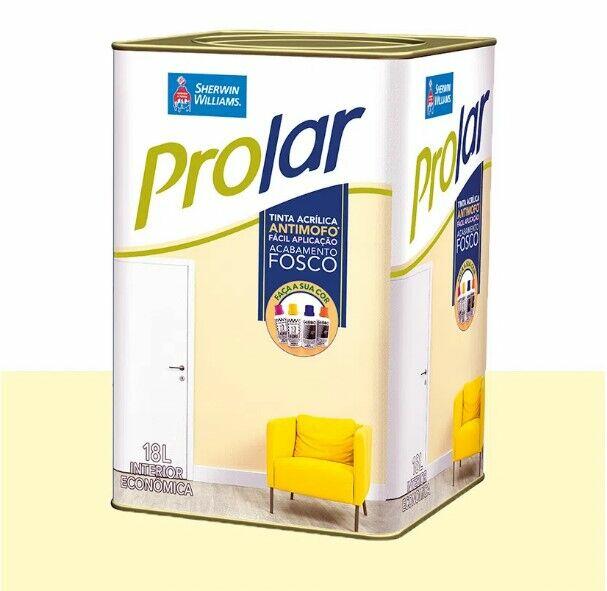 Tinta Prolar Acrilica Econômica 18L Branco Fosco Sherwin Williams