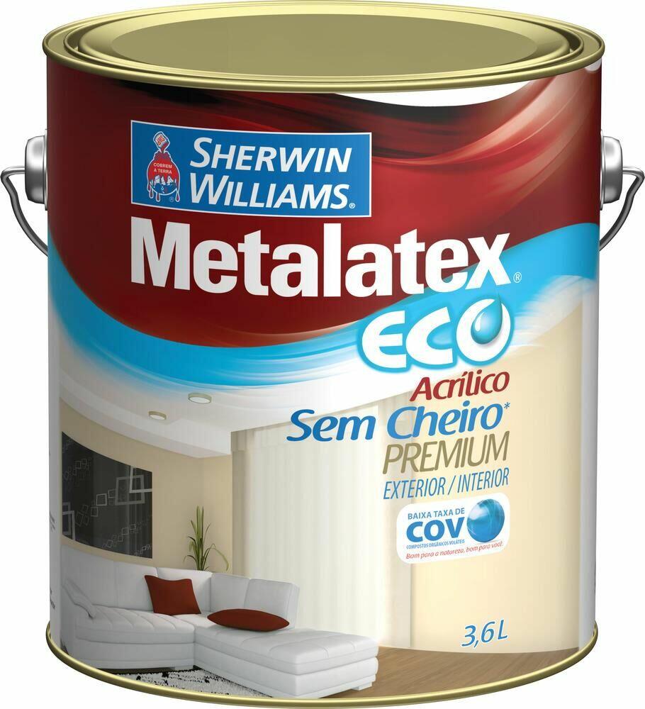 Tinta Esmalte Sherwin Williams Metalatex Eco Esmalte Premium 3,6L Brilhante