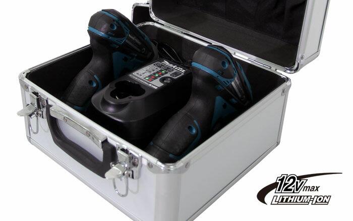 Kit Furadeira Parafusadeira Bateria 12V LCT204 Profissional Bivolt com Maleta Makita