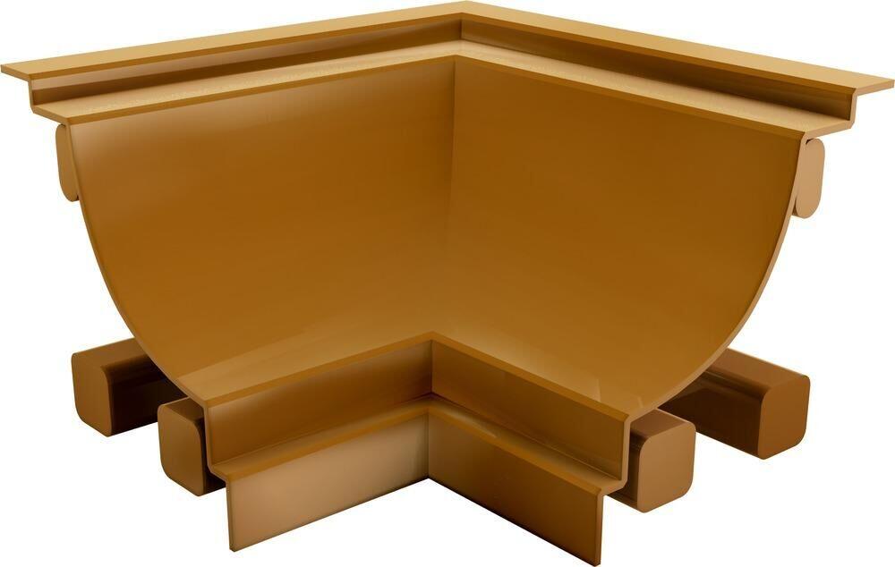 União de Canto Interno PVC 4 Peças 30x40mm Mogno Plastilit
