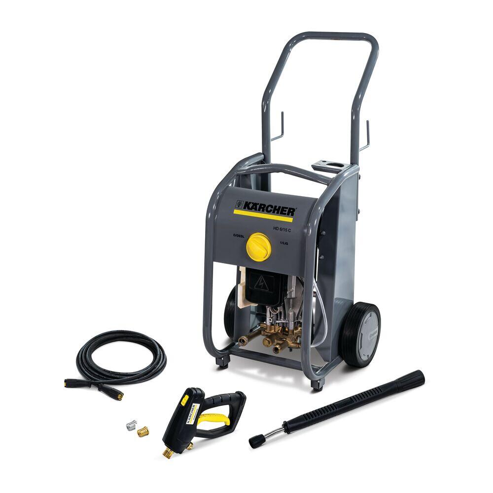 Lavadora de Alta Pressão Profissional HD 6/15 Cage Indução 2.175 PSI 600 L/h Kärcher