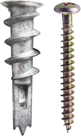 Bucha para Drywall com Parafuso Bemfixa 4x35mm Rápida Metal