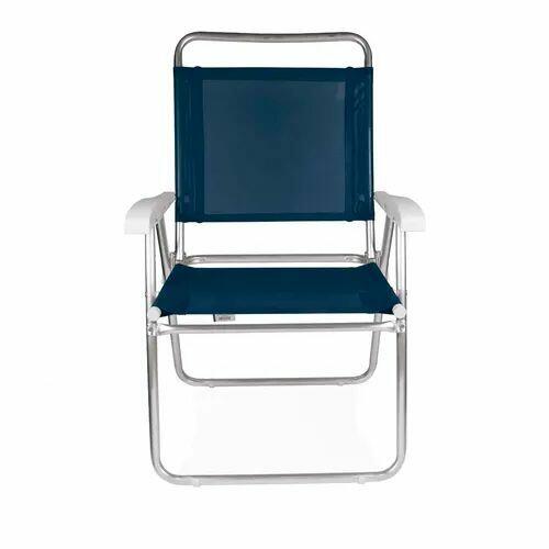 Cadeira de Praia Master Plus Alumínio 2112 Azul Mor