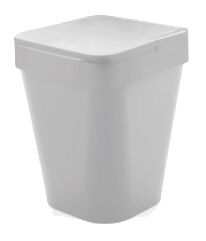 Lixeira de Plástico Izzy com Tampa 5L Branca Martiplast