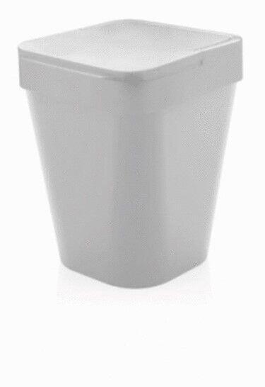 Lixeira de Plástico Izzy com Tampa 10L Branca Martiplast