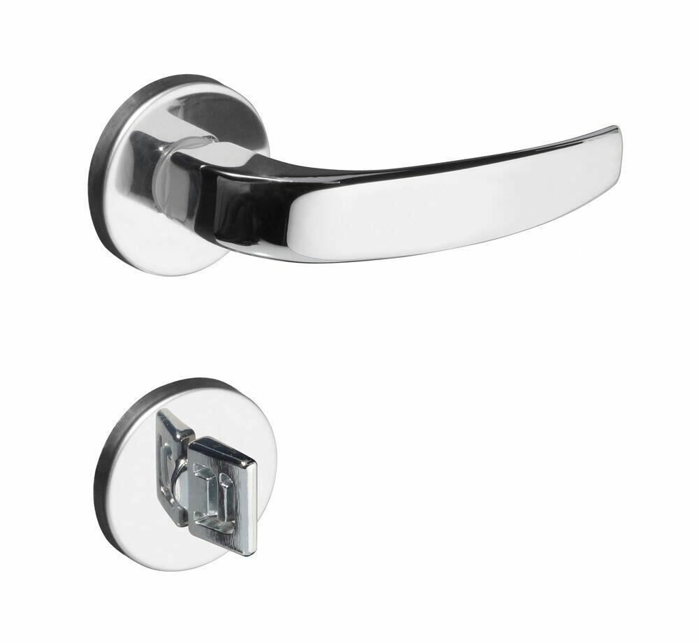 Fechadura Roseta para Banheiro 40mm Vic Cromado 930-80 Pado