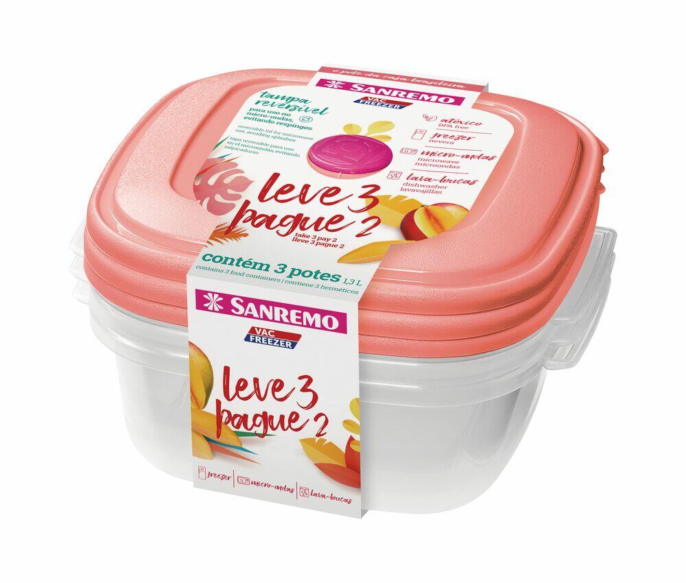 Jogo de Potes Sanremo 1,5L Leve 3 pague 2