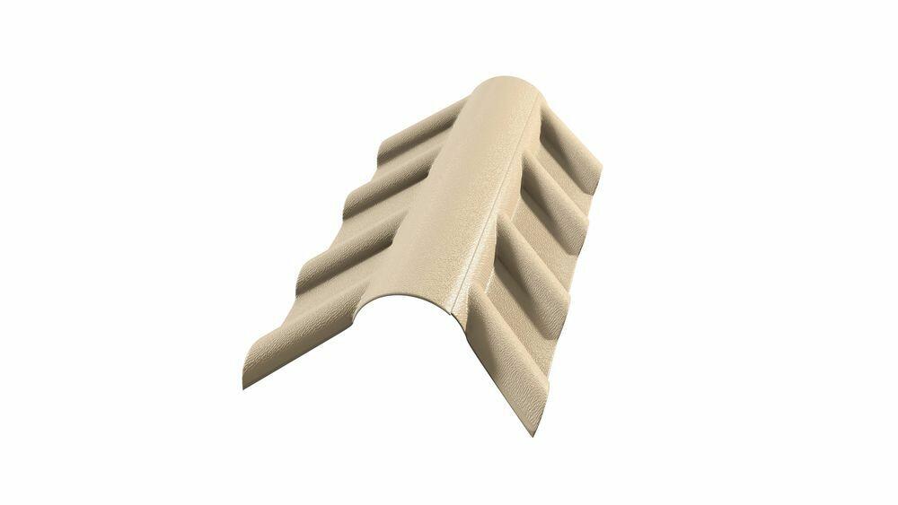 Cumeeira PVC Tubozan Espigão Superior 0,81m Marfim