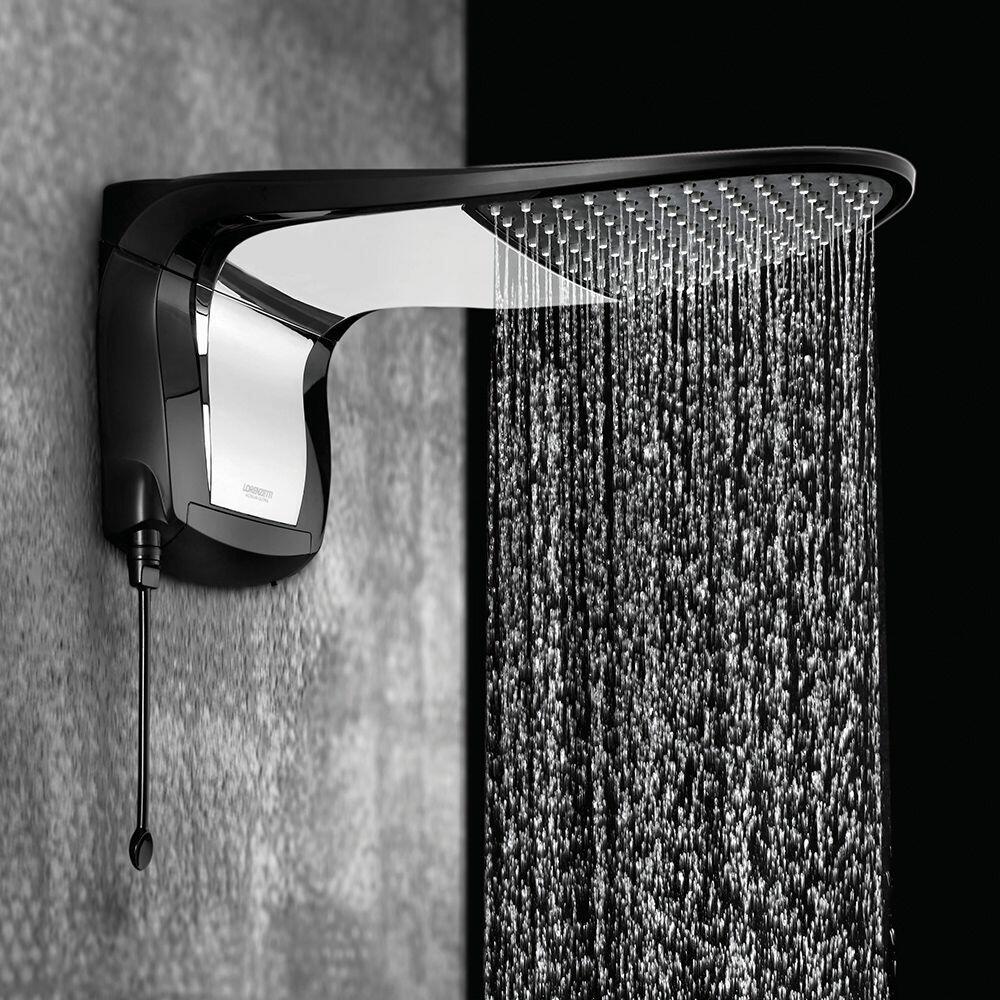 Chuveiro Eletrônico Acqua Wave Ultra Preto/Cromado Lorenzetti