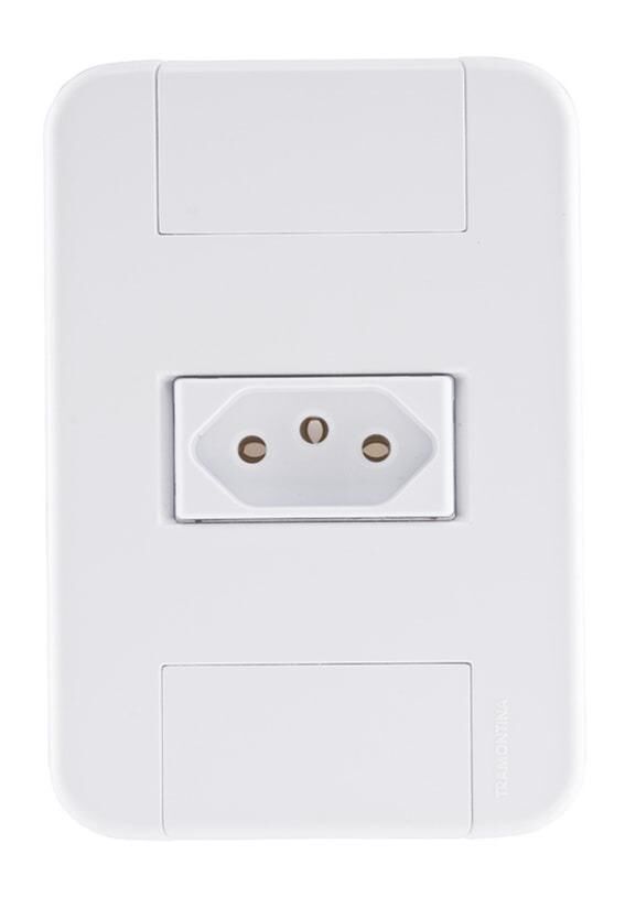Conjunto Tomada Tablet 1 Módulo 2P+T 20A Branco Tramontina