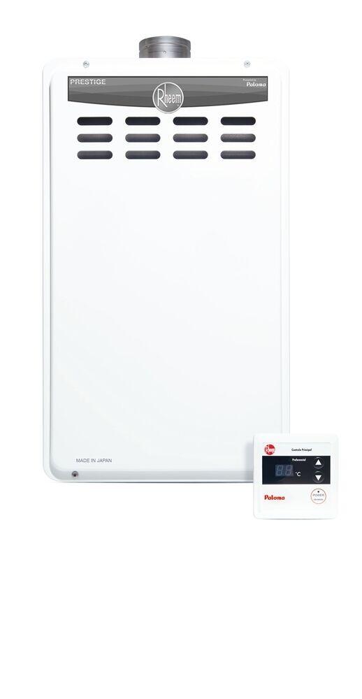 Aquecedor de Água a Gás GN Rheem Digital 36L/min Branco Bivolt