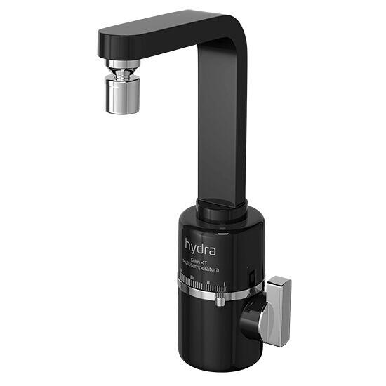 Torneira Elétrica Slim para Mesa 4 Temperaturas 5500W Preta Hydra