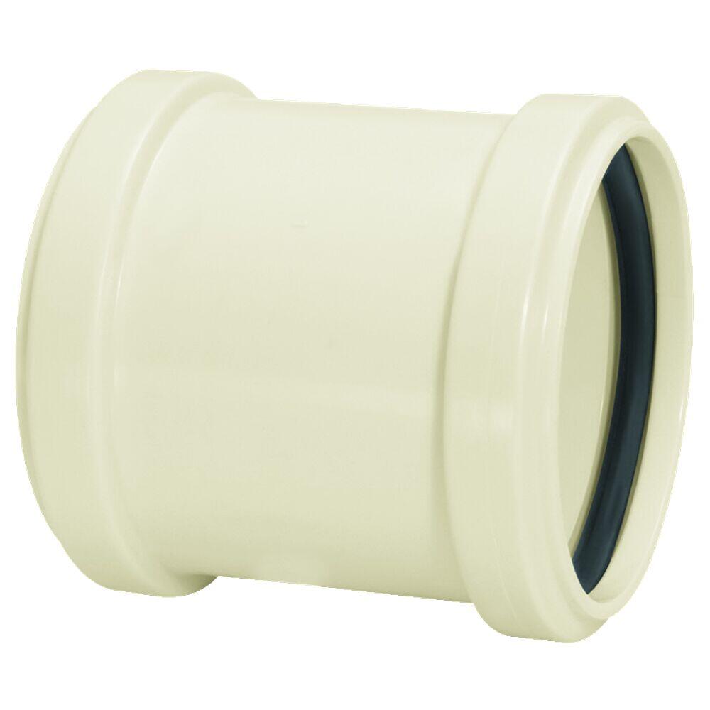 Luva Correr 100mm Pvc Esgoto Branco Amanco