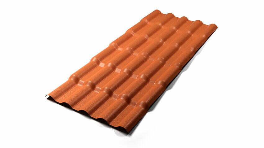 Telha PVC Tubozan 86x230cmx2mm Cerâmica