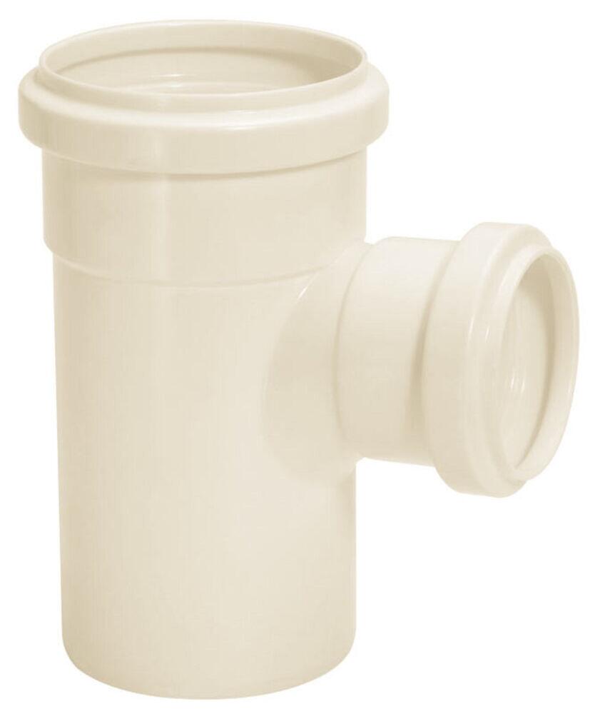 Tee com Redução 75x50mm Pvc Esgoto Branco Amanco