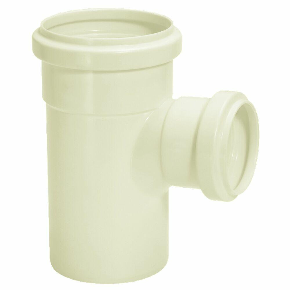 Tee com Redução 100x75mm Pvc Esgoto Branco Amanco
