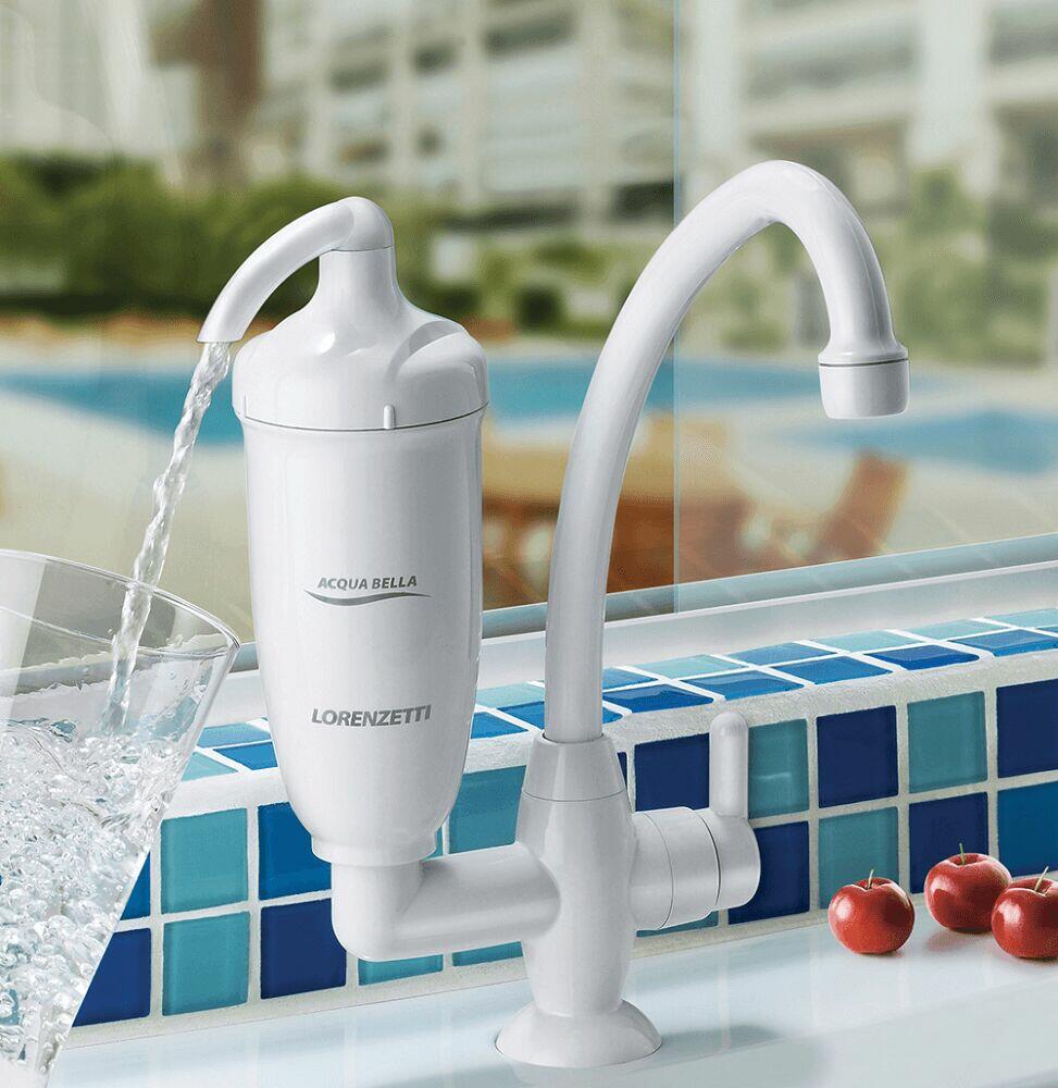 Purificador de Água com Torneira de Mesa Lorenzetti Acqua Bella Branco