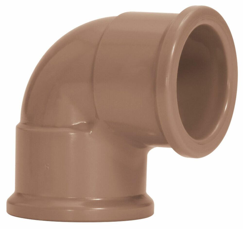 Joelho 90° 50mm Pvc Sold Marrom Amanco