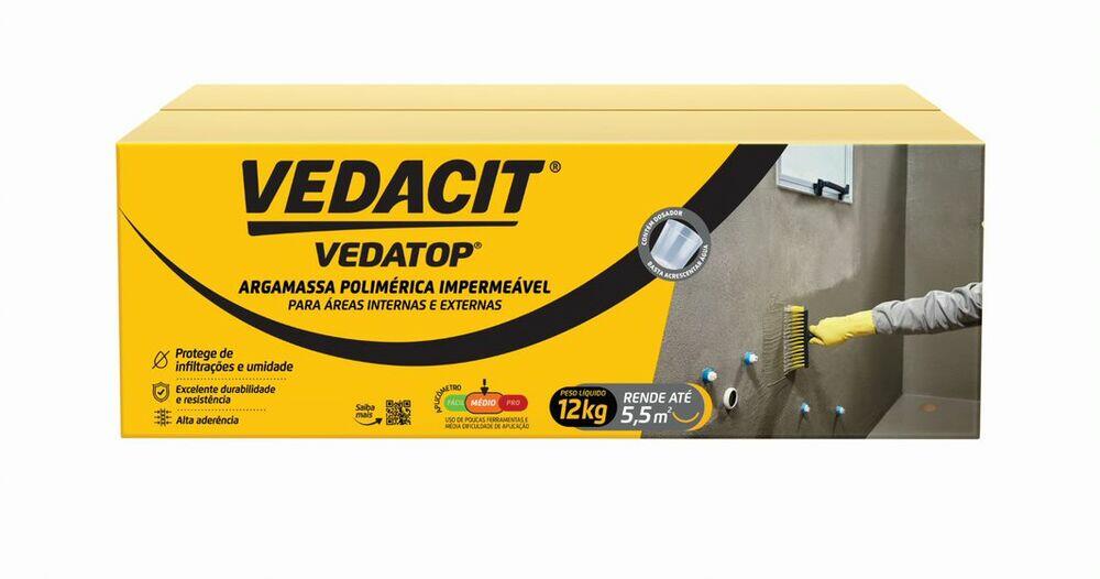 Impermeabilizante Vedatop 12kg Cinza Vedacit
