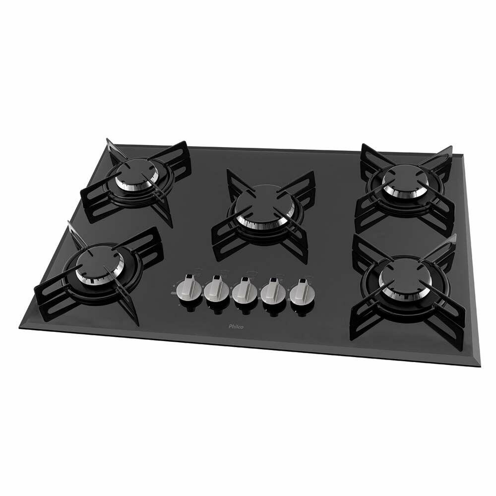 Cooktop a Gás 5 Bocas Cook Chef Preto Philco
