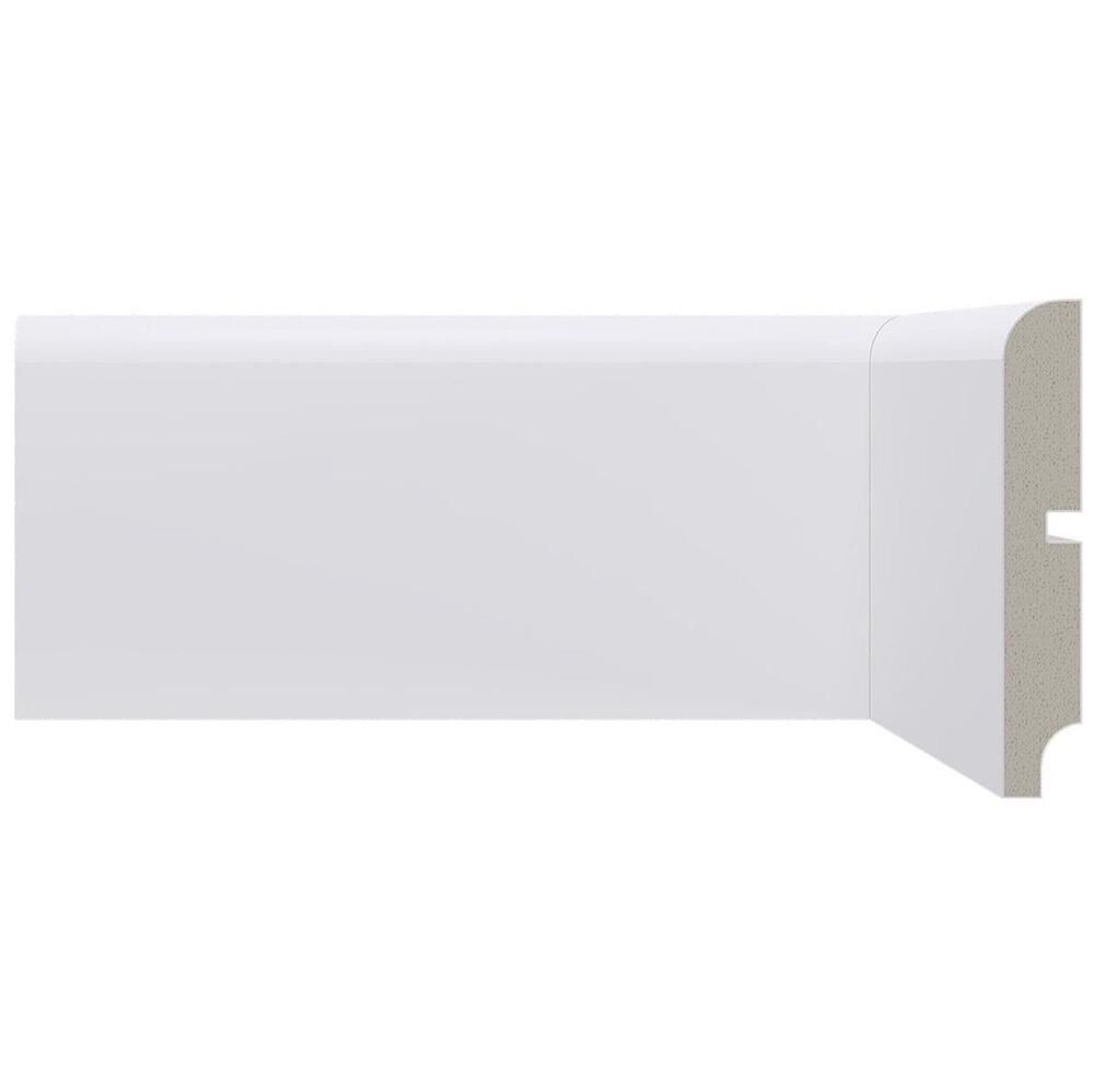 Rodapé Poliestireno Moderna 550 10cmx2,4m Branco Santa Luzia