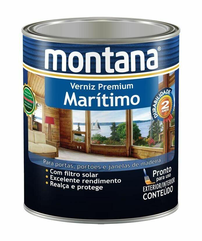 Verniz Marítimo Premium 900ml Transparente Acetinado Montana