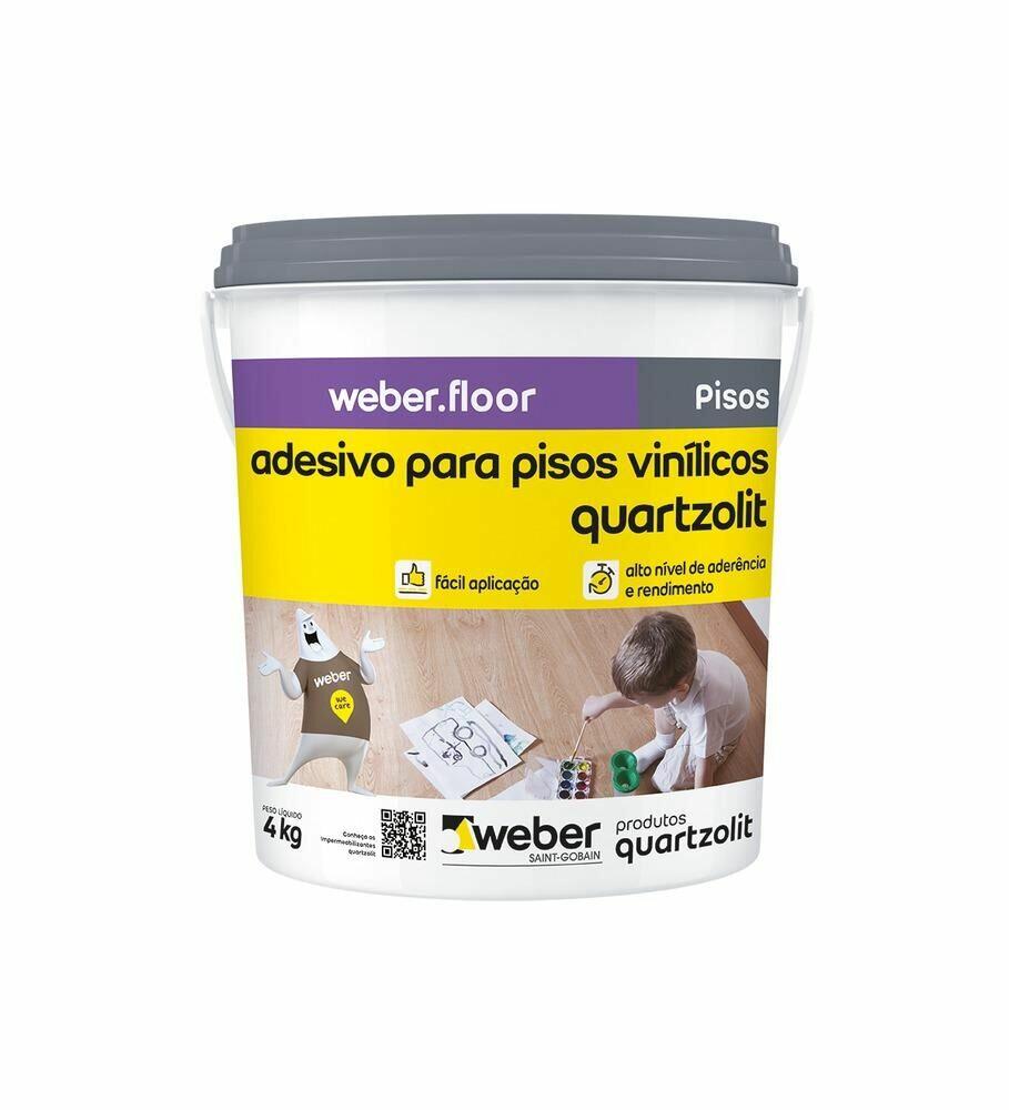 Adesivo Vinílico 4kg Branco Quartzolit