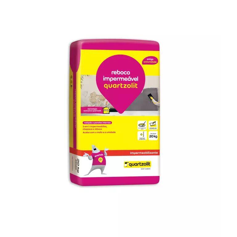 Argamassa 20kg Reboco Impermeável Quartzolit