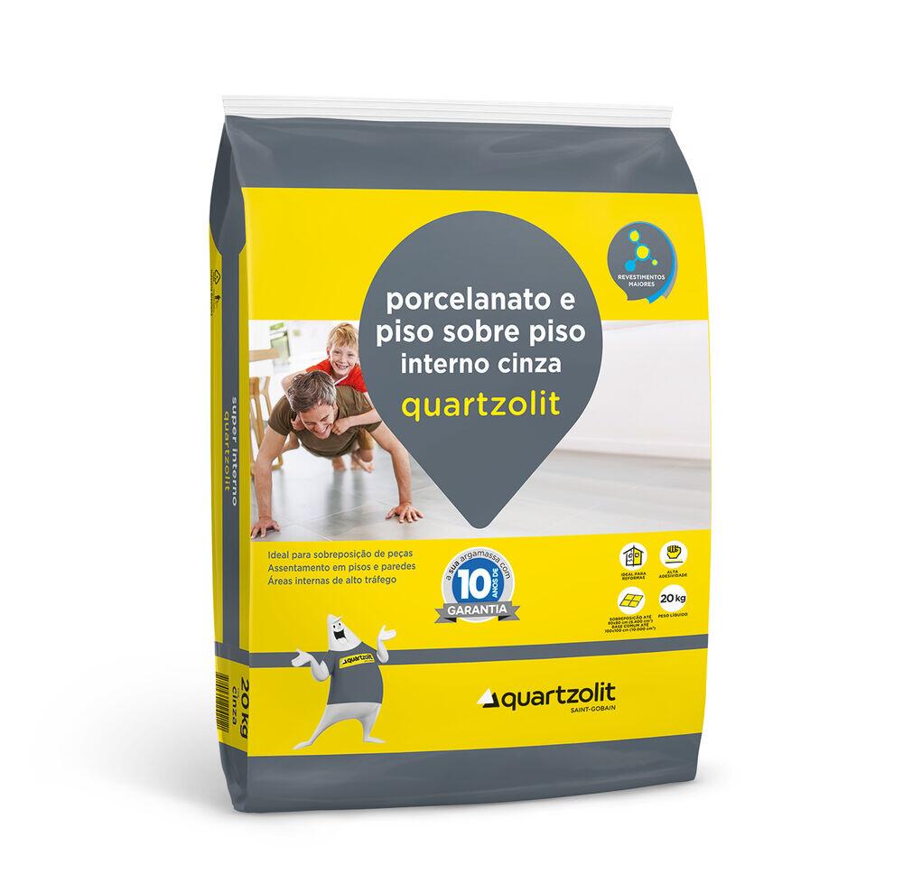 Argamassa Porcelanato e Piso Sobre Piso Interno 20kg Quartzolit