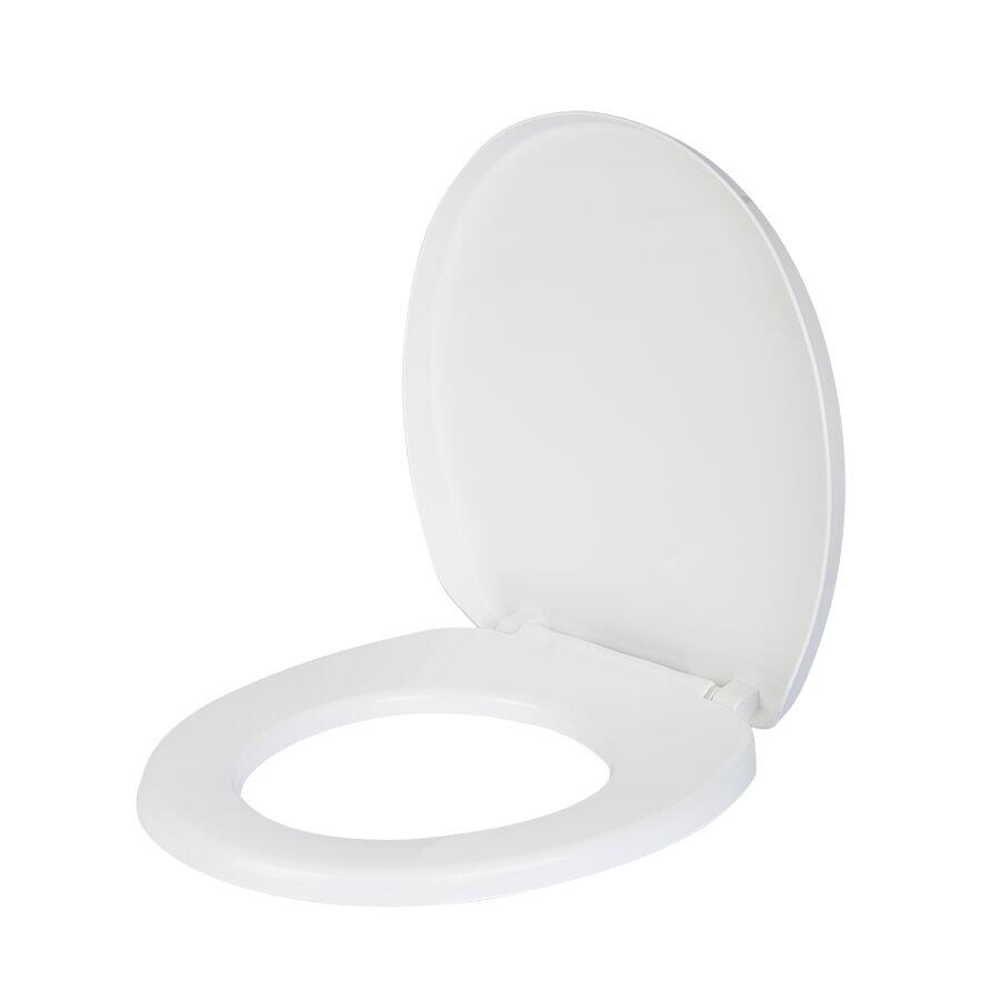 Assento Sanitário Polipropileno Solution Convencional com Queda Amortecida Branco Hidrofama