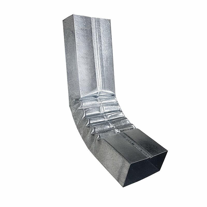 Curva Descida Galvanizada Calha Forte  Retangular