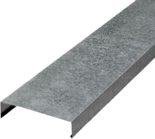 Rufo Galvanizado Calha Forte Capa 2m para Muro 17cm Natural