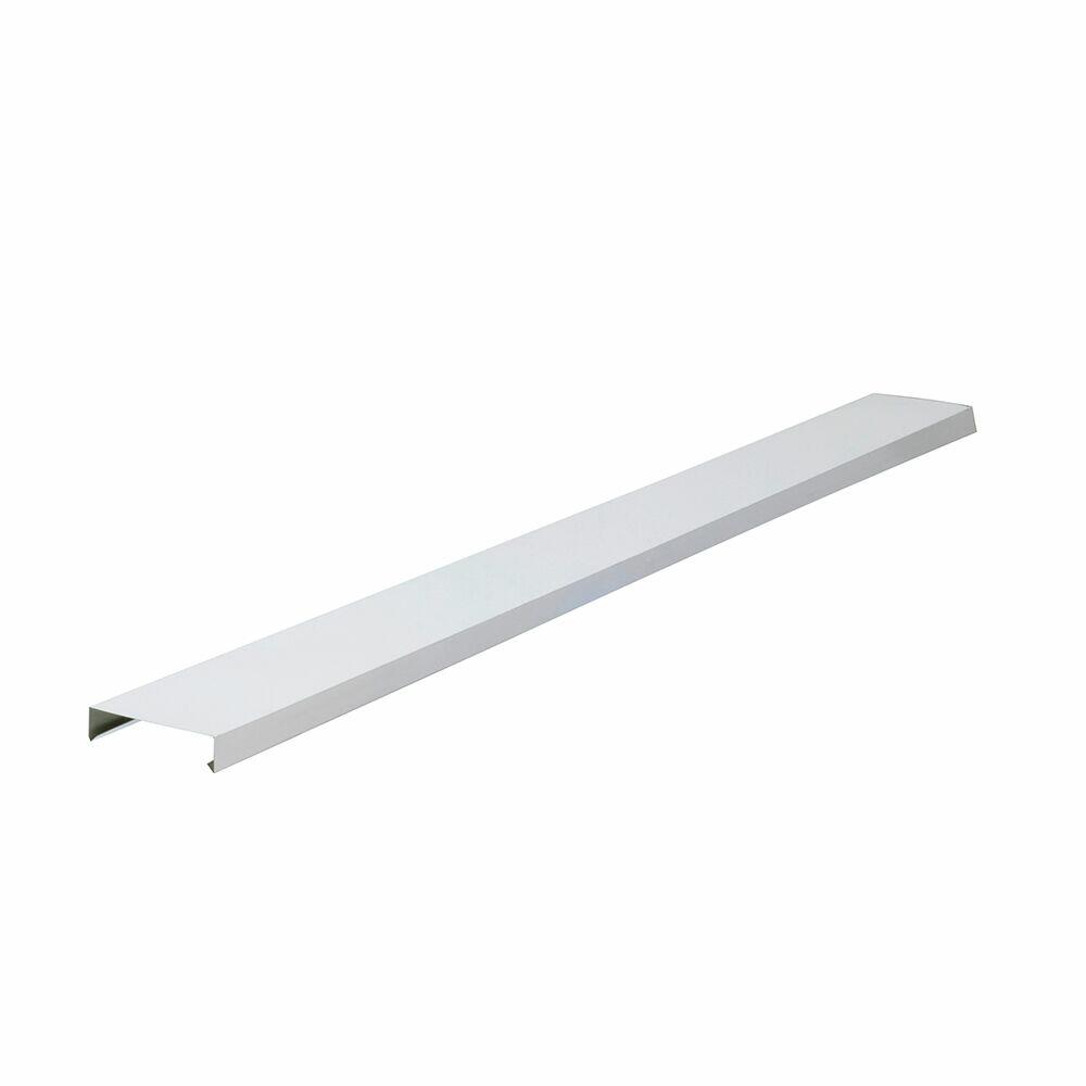 Rufo Galvanizado Calha Forte Capa 2m para Muro 17cm Branco