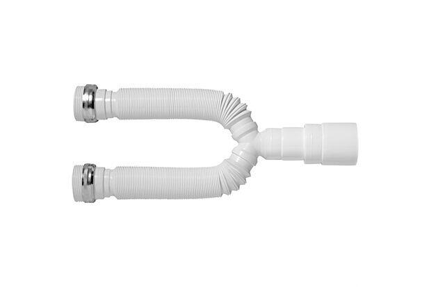 Sifão Tubo Extensivo Duplo Universal Branco Blukit