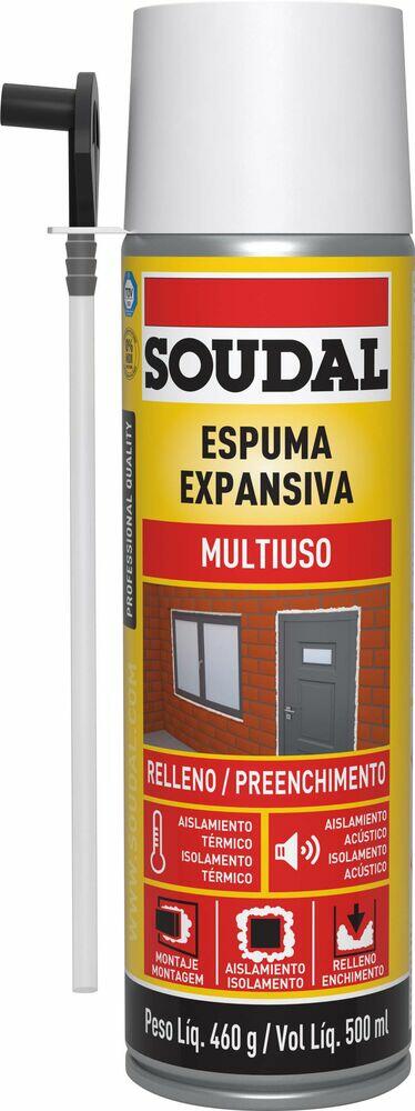 Espuma Expansiva Soudal PU Manual 500ml 460g Natural